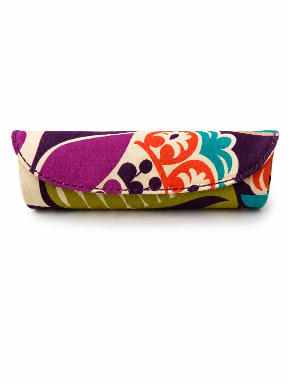 Vera Bradley Plum Crazy Hard Clip Eyeglass Readers Case Purple Floral